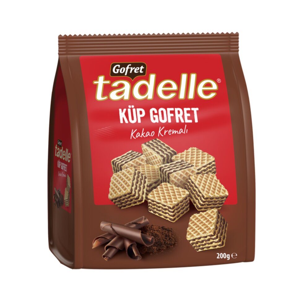 TADELLE GOFRET KÜP 200 GR. - KAKAO